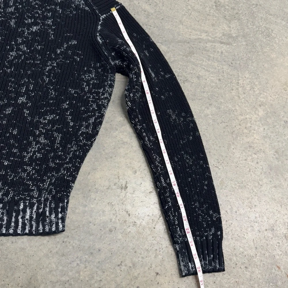 Acne Studios FLORAGATAN 13 Black Acid Wash Sweater Size L Designer Luxury Grunge - Picture 8 of 11